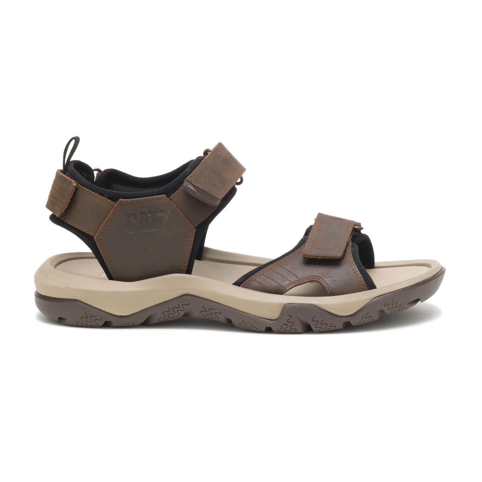 Caterpillar Shoes Lahore - Caterpillar Waylon Mens Sandals Chocolate Brown (148572-ZYK)